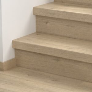 CLM5791 Szürkés Homokszőke Tölgy Bullnose Lépcsőborítás