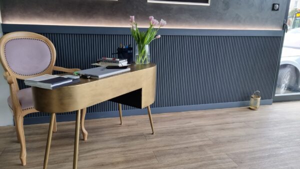 L0101T FEHÉR Vékony Festhető Lamella Falpanel