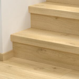 AVSPU40018 Koptatott Bézs Tölgy Bullnose Lépcsőborítás