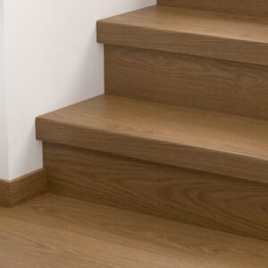 AVSPU40279 Kakaóbarna Tölgy Bullnose Lépcsőborítás