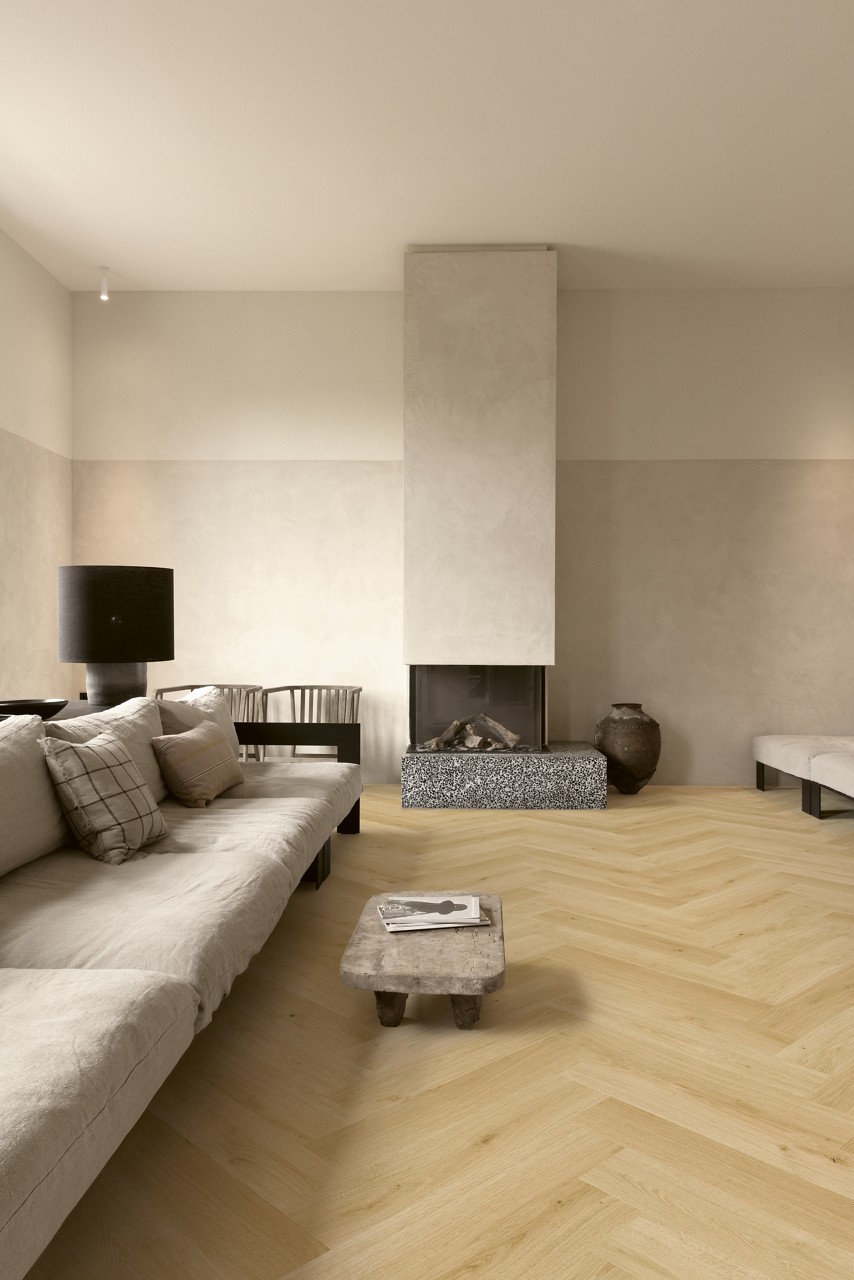 IMD8242 Kardamon Tölgy Halszálka Laminált padló