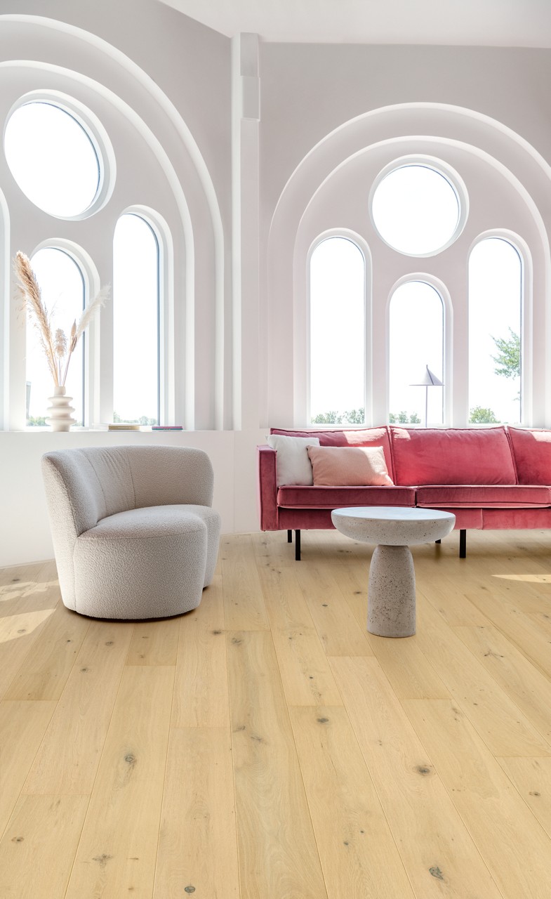 CAL7448 Gyöngyfehér Extra Matt Tölgy Szalagparketta - Image 7